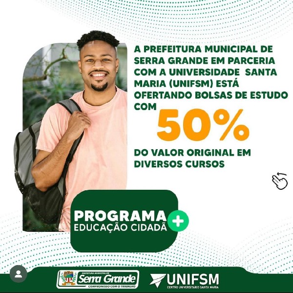 Parceria entre Prefeitura e UNIFSM garante acesso ao ensino superior em Serra Grande