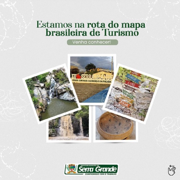 Serra Grande/PB conquista certificação do Ministério do Turismo e integra o Mapa Nacional do Turismo Brasileiro