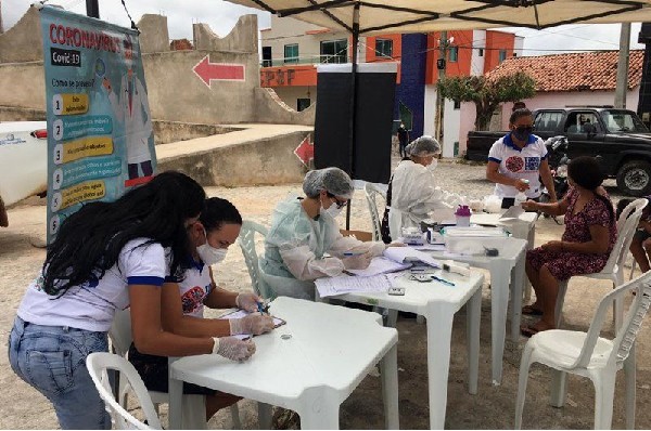 Secretaria de Saúde de Serra Grande realiza testagem em massa na população