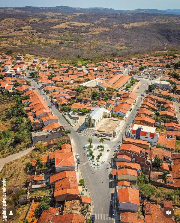 Vista parcial da cidade de Serra Grande, no Alto Sertão Paraibano